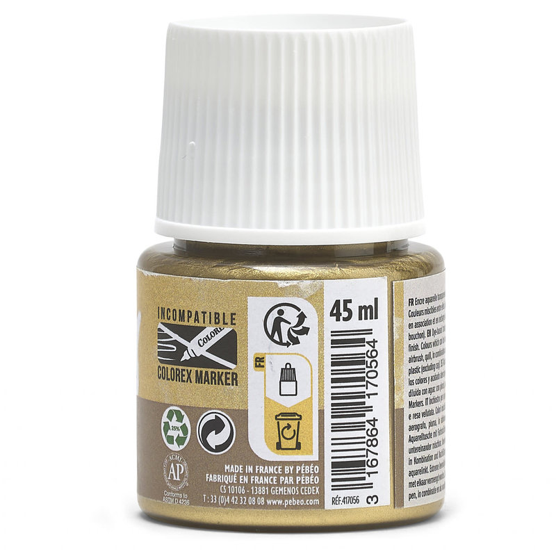 PEBEO Colorex Watercolor Ink 45Ml Rich Gold