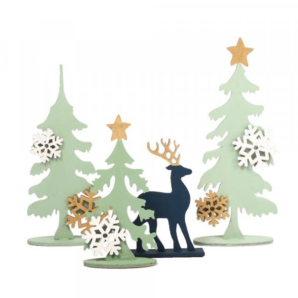 GRAINE CREATIVE Decor Forêt De Noël A Monter 175X225 Mm