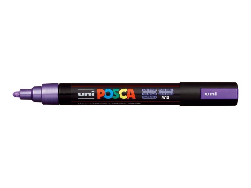 UNI-BALL Posca Set de 8 marqueurs pointe conique moyenne - PC5M couleurs métallisées