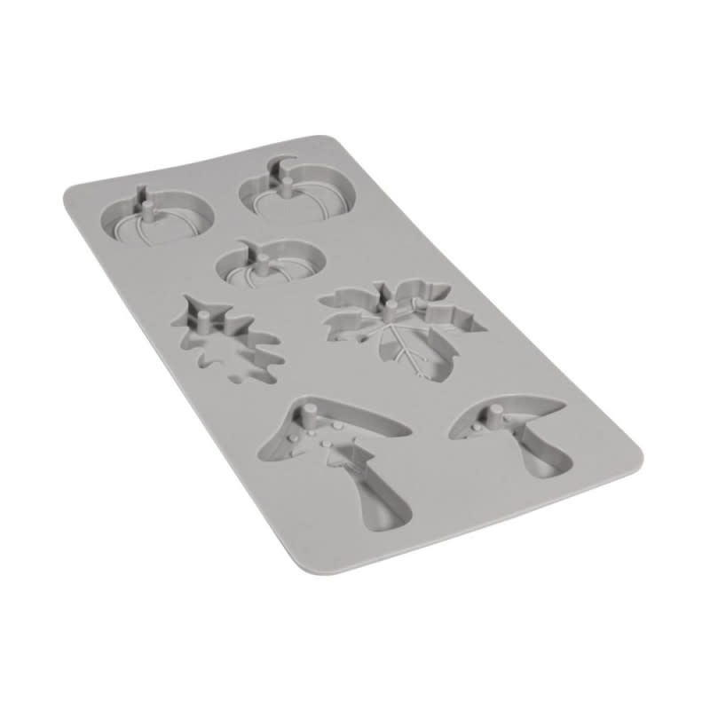 RAYHER Moule Silicone Courge,Champignon,Feuille, 14,5X26X1Cm, 7 Formes, Boîte 1Pce.