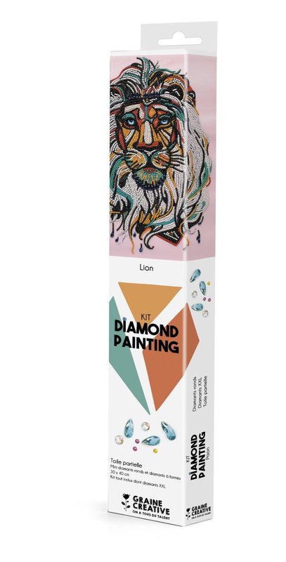 GRAINE CREATIVE Diamond Painting Lion