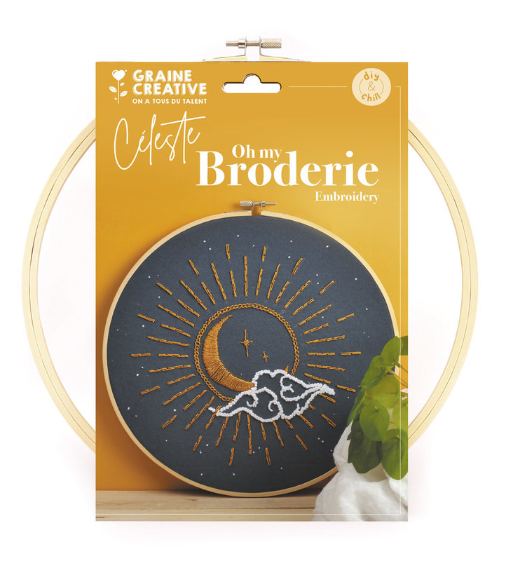 GRAINE CREATIVE Kit Broderie Celeste 280 X 290 X 20 Mm