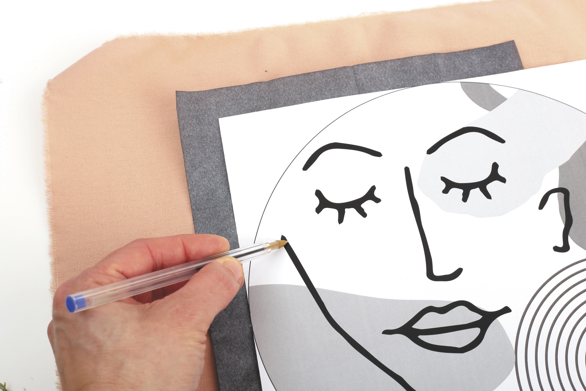 GRAINE CREATIVE Kit Broderie Visage Line Art 280 X 290 X 20 Mm