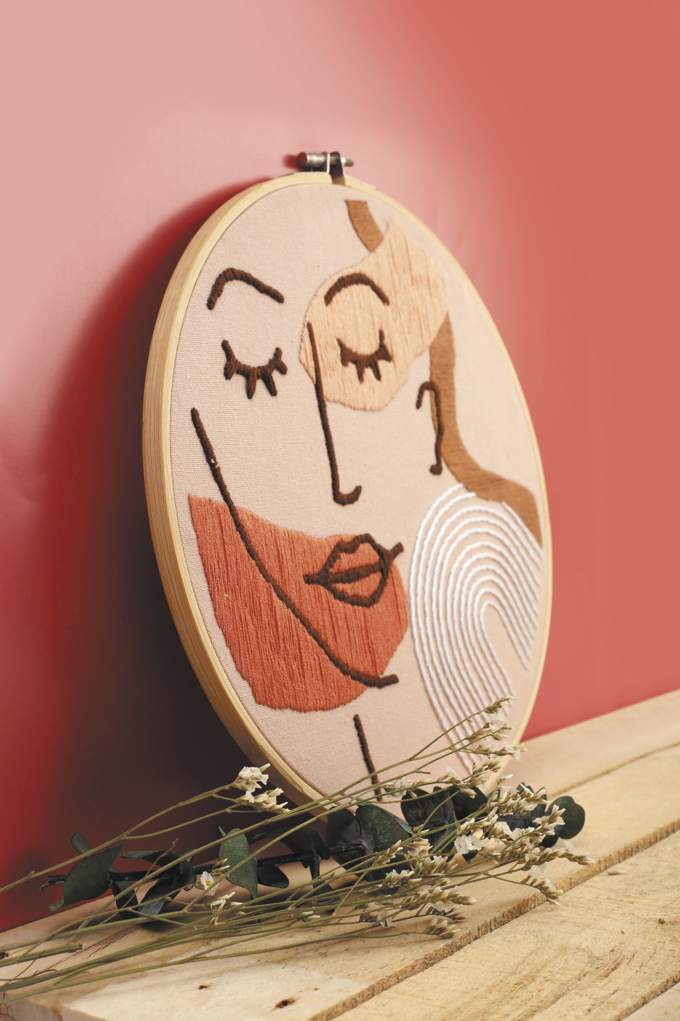 GRAINE CREATIVE Kit Broderie Visage Line Art 280 X 290 X 20 Mm