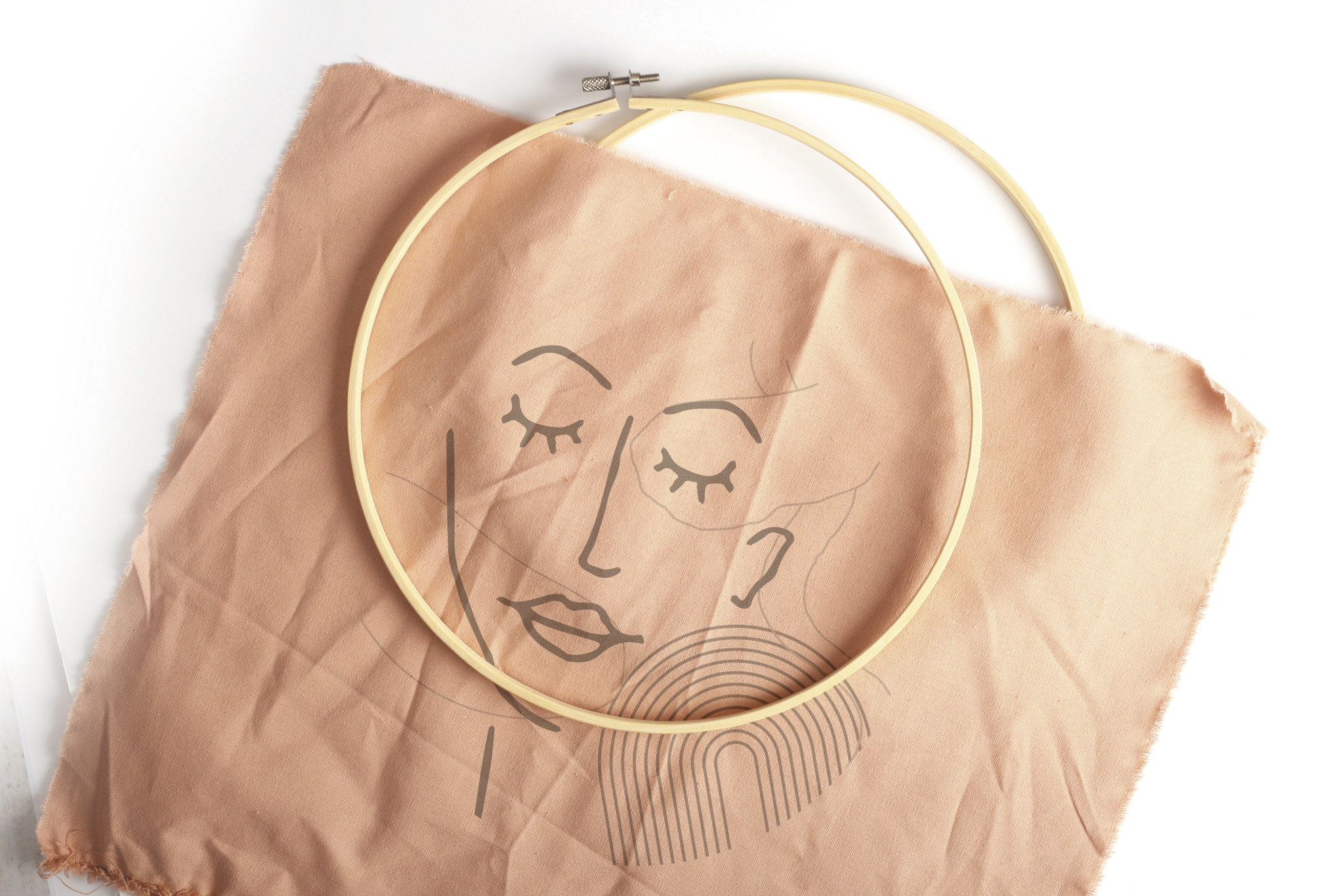 GRAINE CREATIVE Kit Broderie Visage Line Art 280 X 290 X 20 Mm