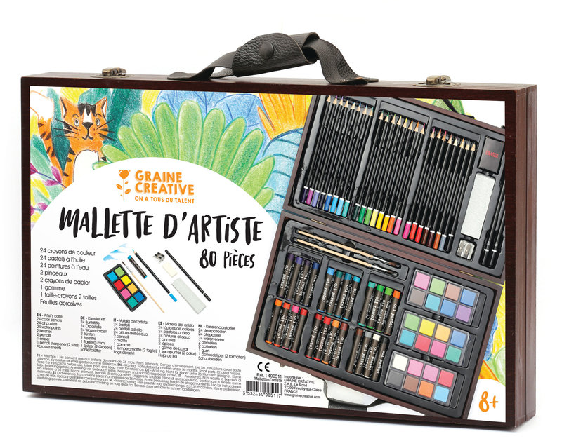 GRAINE CREATIVE Boite Crayons 80 Pcs