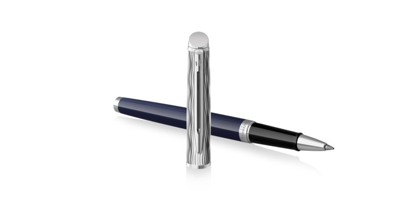 WATERMAN Stylo Roller Hémisphère L'Essence du bleu Finition Chrome