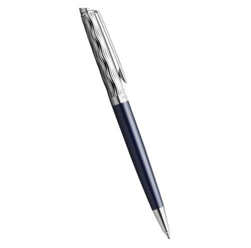 WATERMAN Hemsp22 Dlx Bleu Finition Chrome Bille M