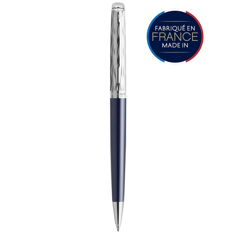 WATERMAN Hemsp22 Dlx Bleu Finition Chrome Bille M