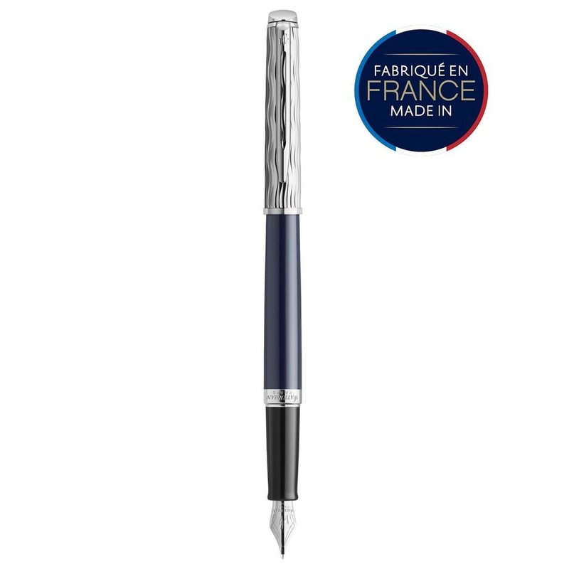 WATERMAN Hemsp22 Dlx Bleu Finition Chrome Plume F