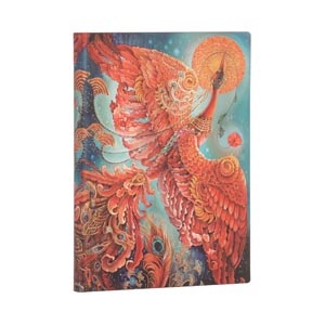 PAPERBLANKS Carnets Flexis à couverture souple Oiseau de Feu Midi Ligné