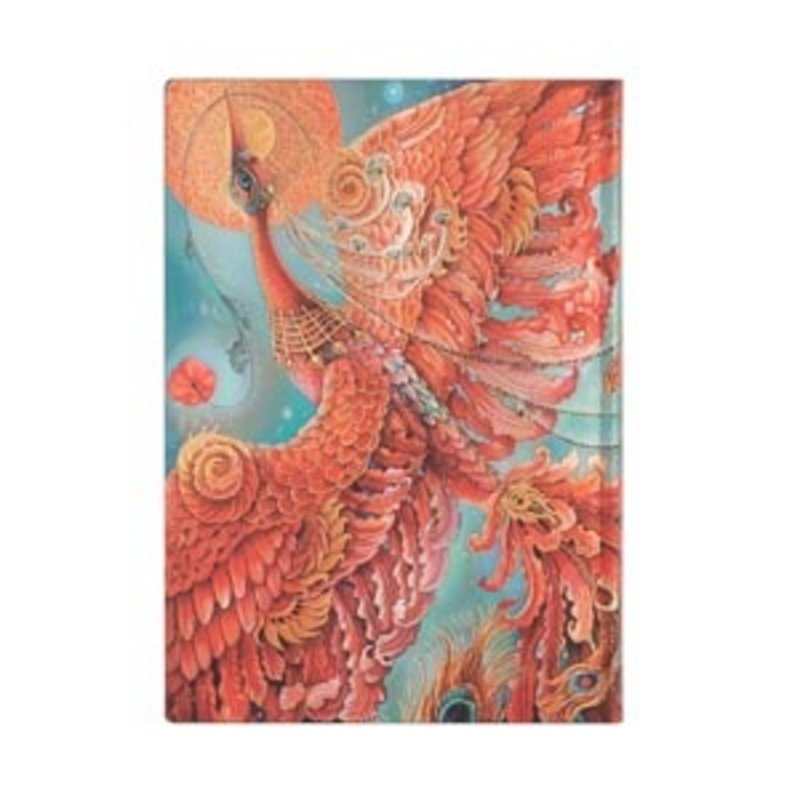 PAPERBLANKS Carnets Flexis À Couverture Souple Oiseau de Feu Midi Ligné