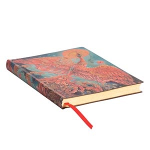 PAPERBLANKS Carnets Flexis à couverture souple Oiseau de Feu Midi Ligné