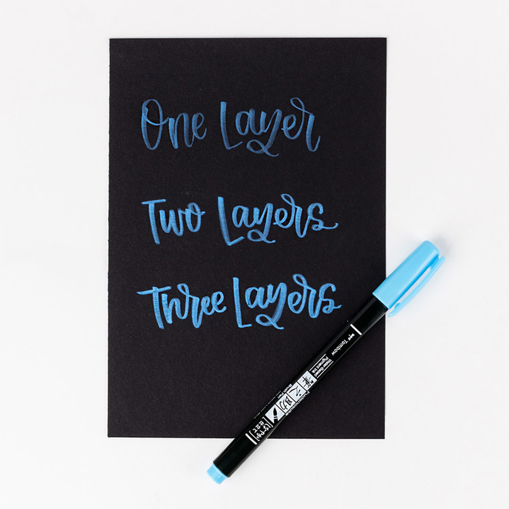 TOMBOW Feutre Brush Fudenosuke Pastel Jaune Pale