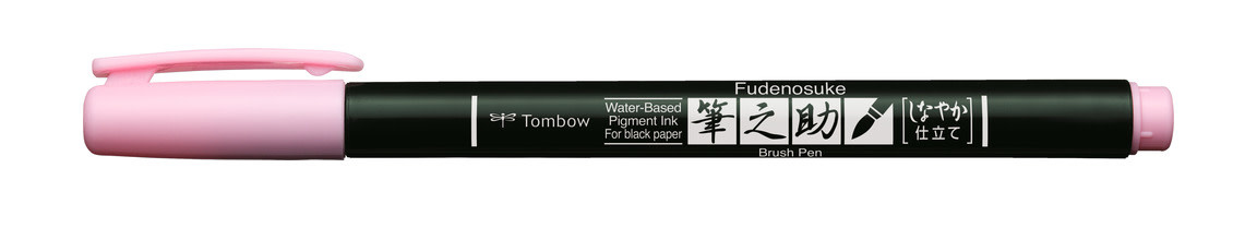 TOMBOW Feutre Brush Fudenosuke Pastel Rose Pastel
