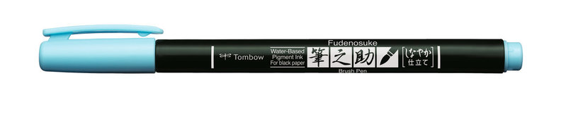 TOMBOW Feutre Brush Fudenosuke Pastel Bleu Clair