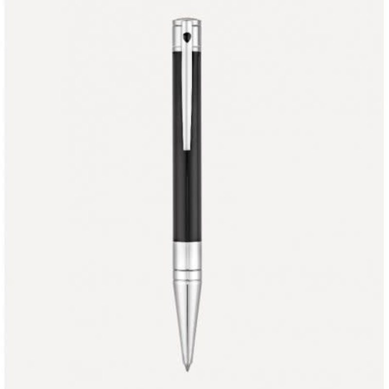 DUPONT S.T Stylo Bille D-Initial Noir Brillant