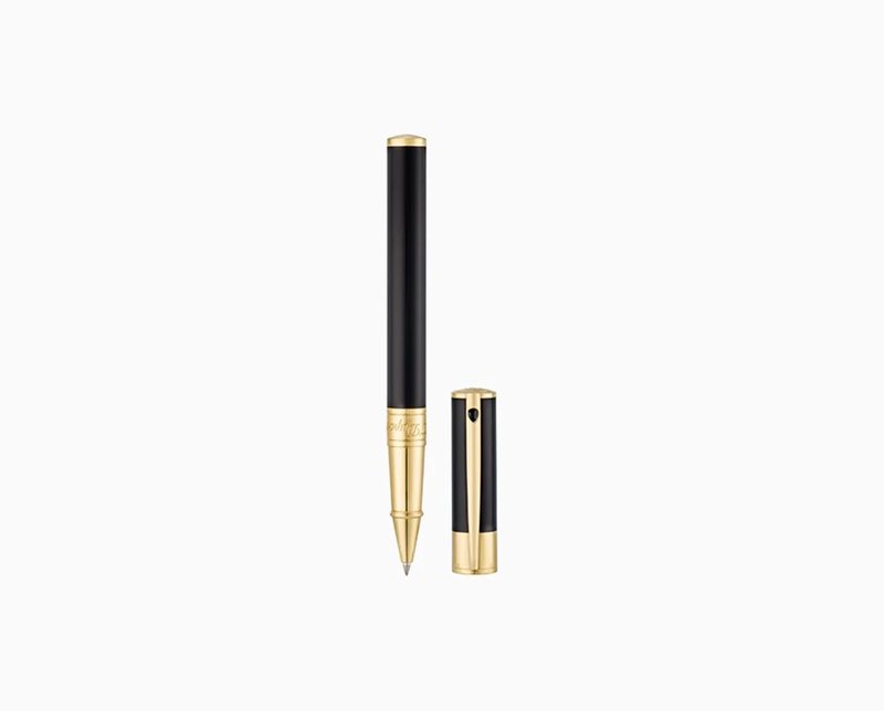 DUPONT S.T Stylo roller D-Initial noir et doré