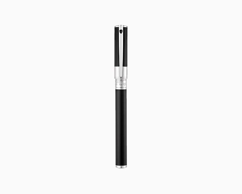 DUPONT S.T Stylo roller D-Initial noir et chromé