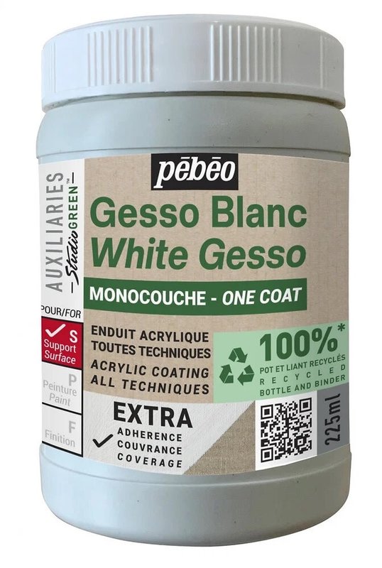 PEBEO Gesso Blanc Monocouche Studio Green 225Ml