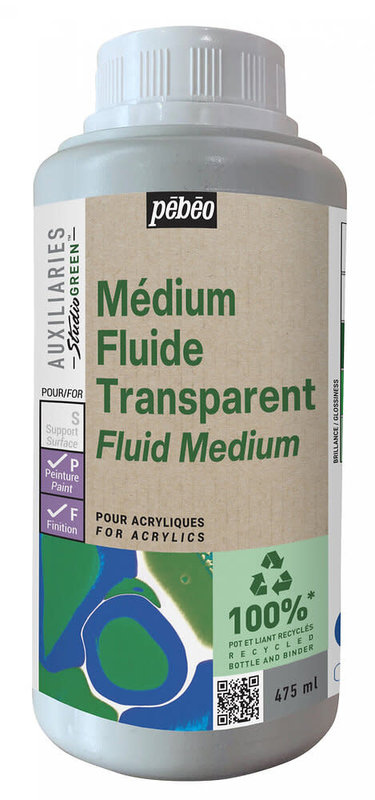 PEBEO Medium Fluide Transparent Studio Green 475Ml