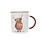 KIUB Mug Timbale Droit M 320 Ml Kook Vache Ecossaise