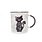 KIUB Mug Timbale Droit M 320 Ml Kook Chat Noir