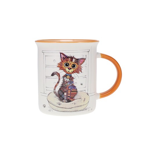 KIUB Mug Timbale Droit M 320 Ml Kook Chat Mignon