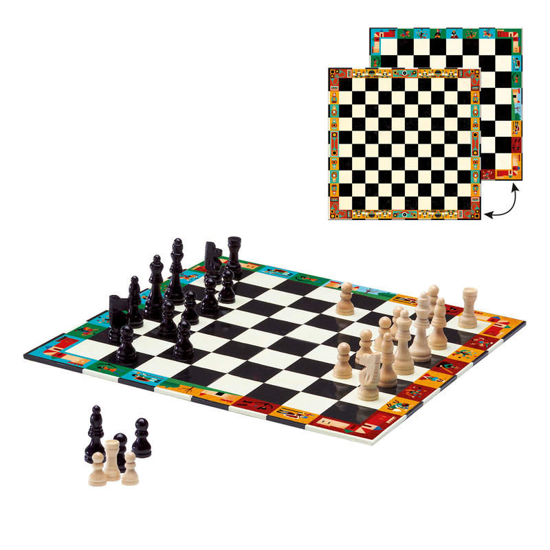 DJECO Jeux Classiques Echecs Et Dames