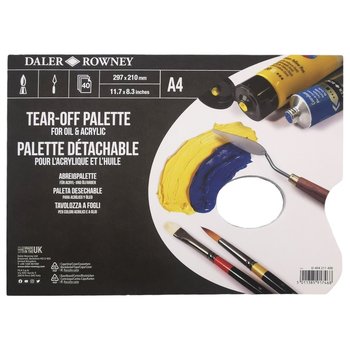 DALER ROWNEY ARTISTS Palette détachable huile et acrylique A4 40 feuilles