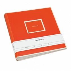 SEMIKOLON Album photos Jumbo Orange pages crème 30x30cm