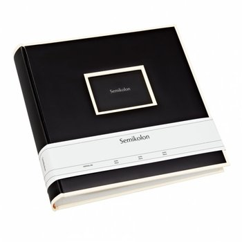 SEMIKOLON Album photos Jumbo Noir pages crème 30x30cm