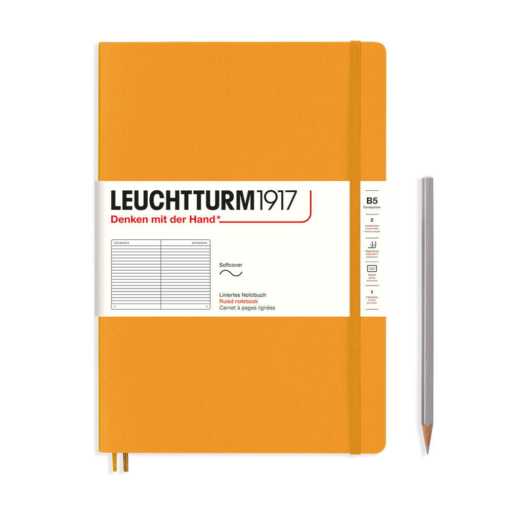LEUCHTTURM 1917 Carnet de notes Couverture souple Rising Sun, Composition (B5), 123 p., ligné