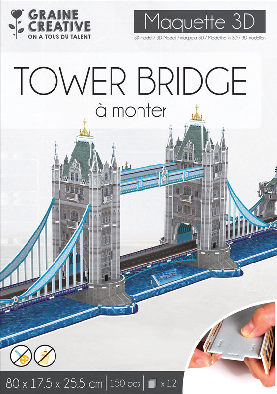 GRAINE CREATIVE Maquette 3D Mousse Tower Bridge