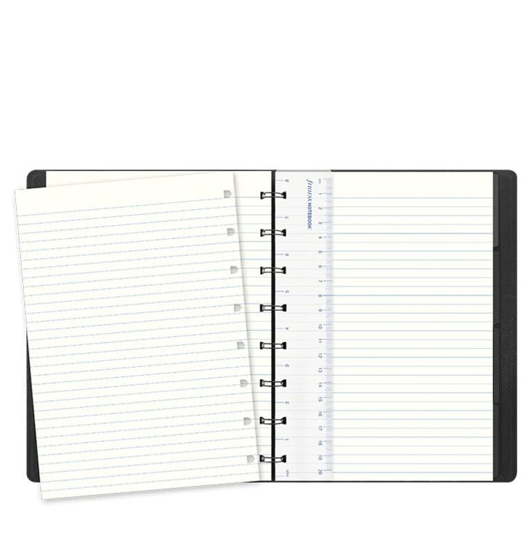 A5 Saffiano Metallic Notebook Silver - Papeterie Michel