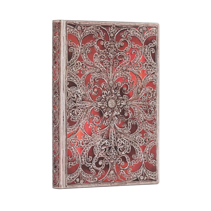 PAPERBLANKS Carnets Flexis À Couverture Souple Grenat Midi Non Ligné