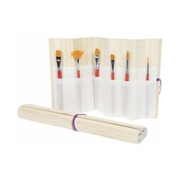 CORECTOR BILMANS Natte Porte-Pinceau En Bambou 40 X 40 Cm - Huile