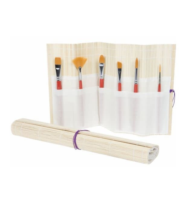 CORECTOR BILMANS Natte Porte-Pinceau En Bambou 40 X 40 Cm - Huile