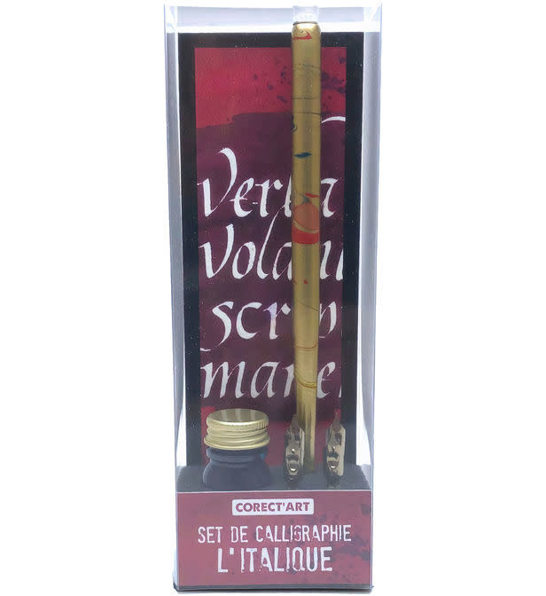 CORECTOR BILMANS Etui Encre - P.Plume & 4 Plumes - Italique