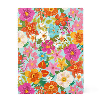 LEGAMI Cahier - Quaderno - Large Ligné - Flowers B5