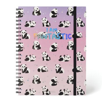 LEGAMI 3-In-1 Spiral-Bound Notebook - Trio Spiral Notebook  3 In 1- Maxi - Panda