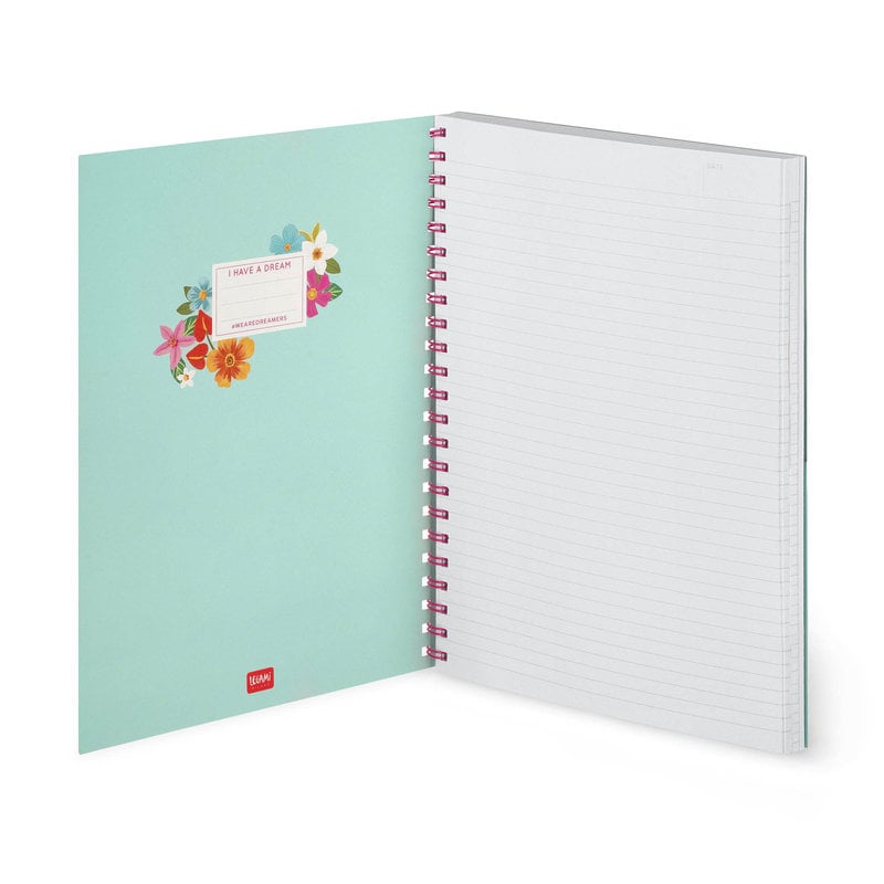 LEGAMI 3-In-1 Spiral-Bound Notebook - Trio Spiral Notebook  3 In 1- Maxi - Flowers