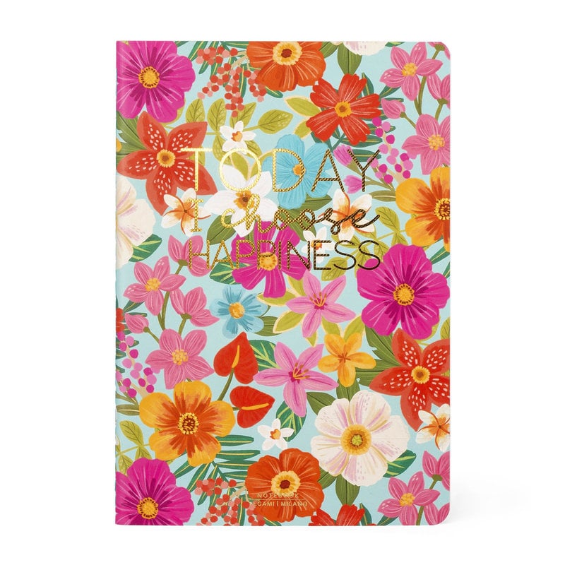 LEGAMI Lined Notebook - Quaderno - Medium - Flowers