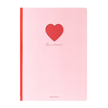 LEGAMI Cahier - Quaderno - Large Lined - Heart