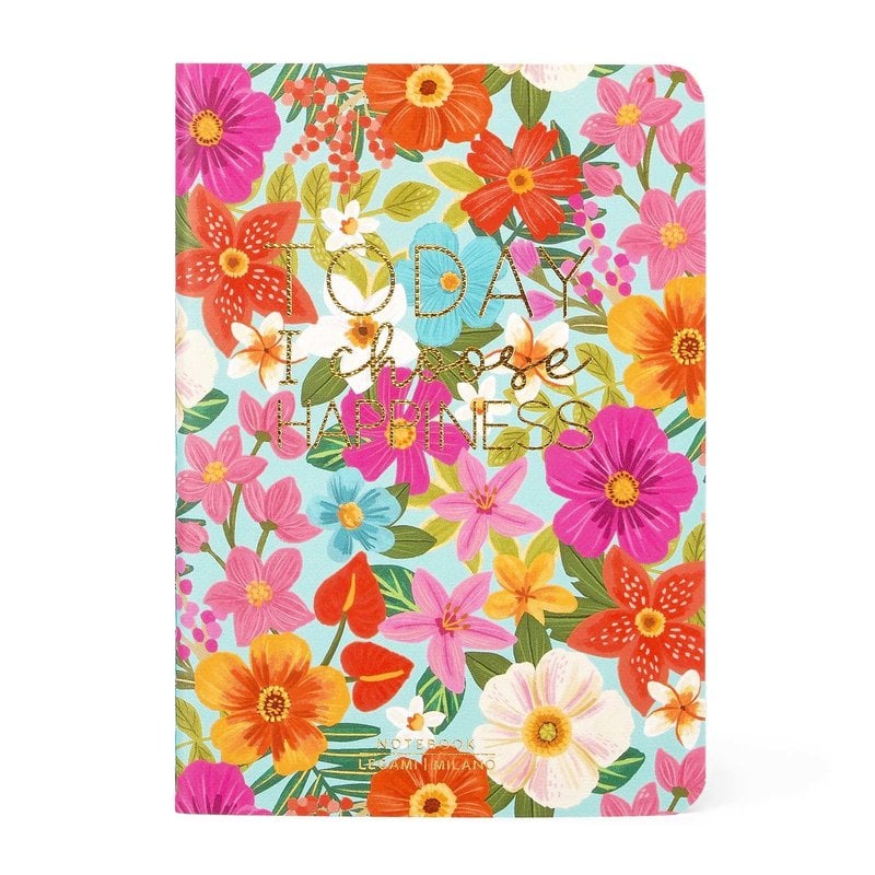 LEGAMI Cahier - Quaderno - Small Ligné - Flowers A6