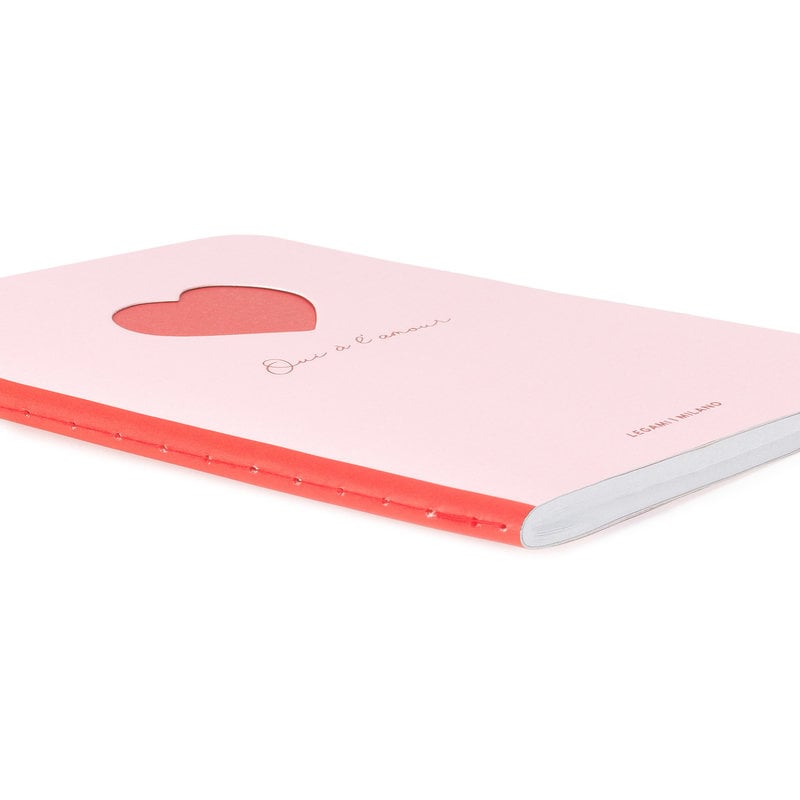 LEGAMI Cahier - Quaderno - Small Lined - Heart