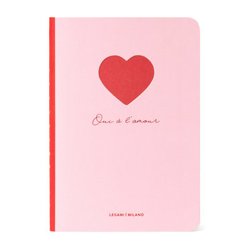 LEGAMI Cahier - Quaderno - Small Lined - Heart