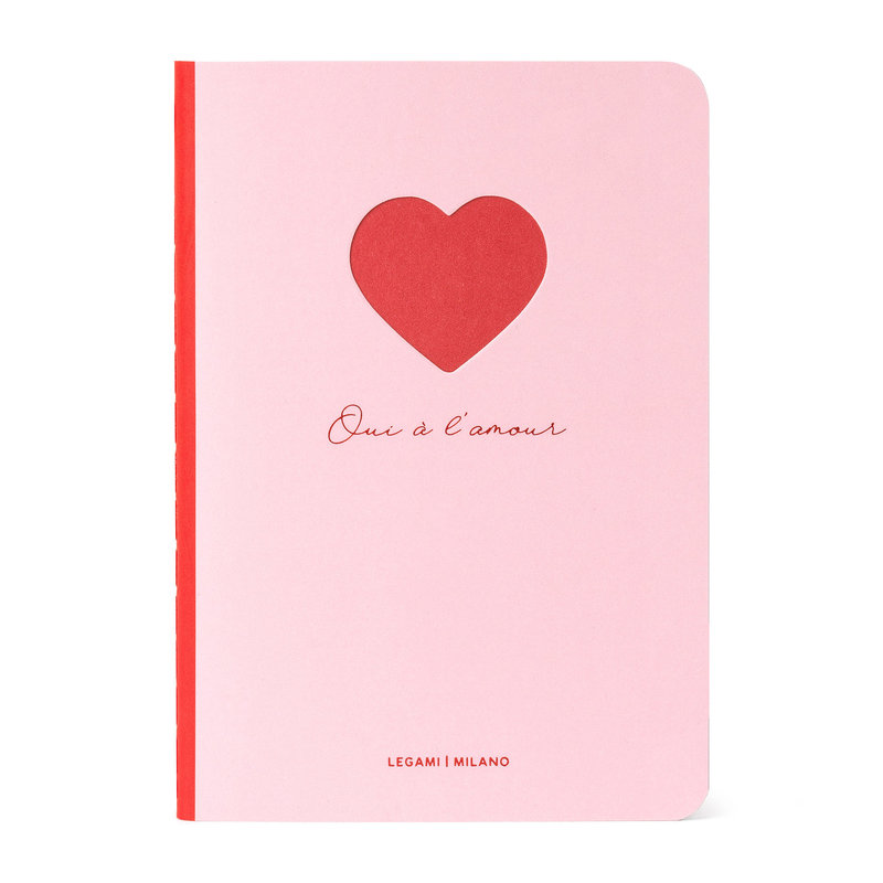 LEGAMI Lined Notebook - Quaderno - Small - Heart