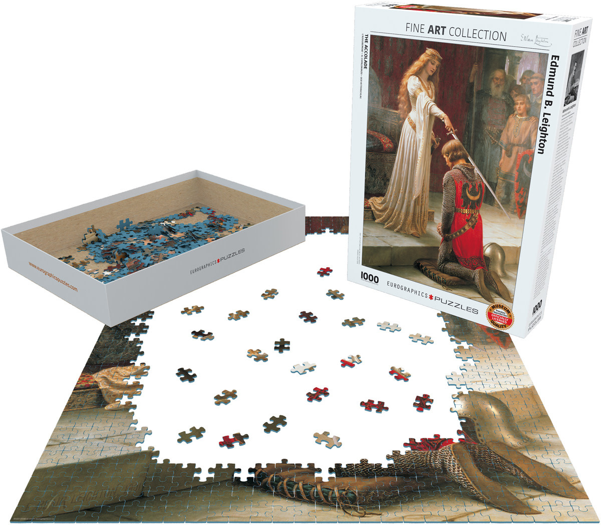 EUROGRAPHICS Puzzle 1000 LEIGHTON - L'Adoubement