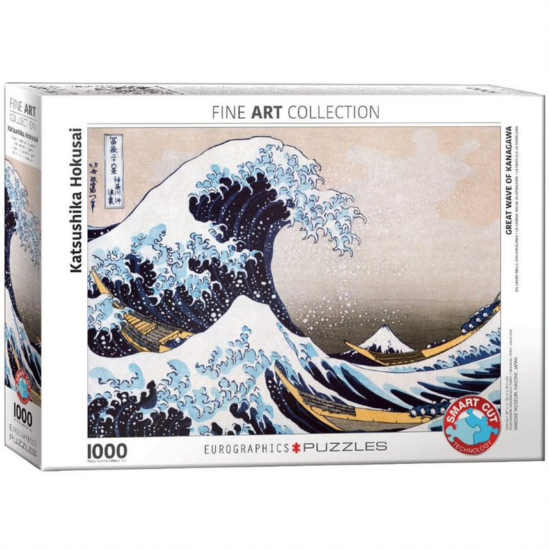 EUROGRAPHICS Puzzle 1000 HOKUSAI - La grande vague de Kanagawa